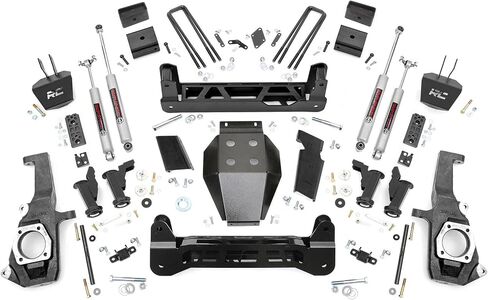 Rough Country 5" Torsion Bar Drop Kit for 11-19 Chevy/GMC 2500/3500HD - 10330 in Saudi Arabia