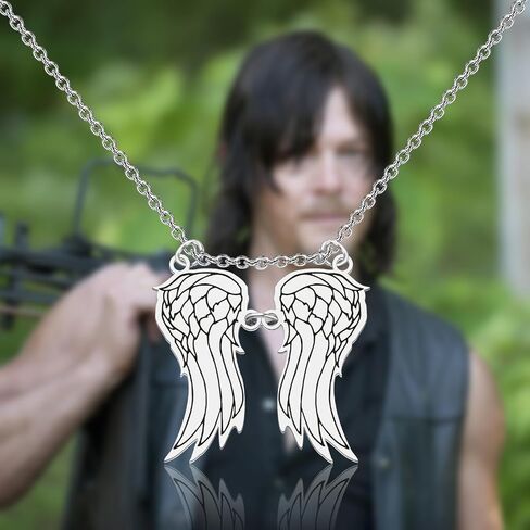 هدية مستوحاة من TVD قلادة أجنحة داريل ديكسون مجوهرات زومبي برنامج تلفزيوني داريل ديكسون ميرش TVD Merch in Kuwait