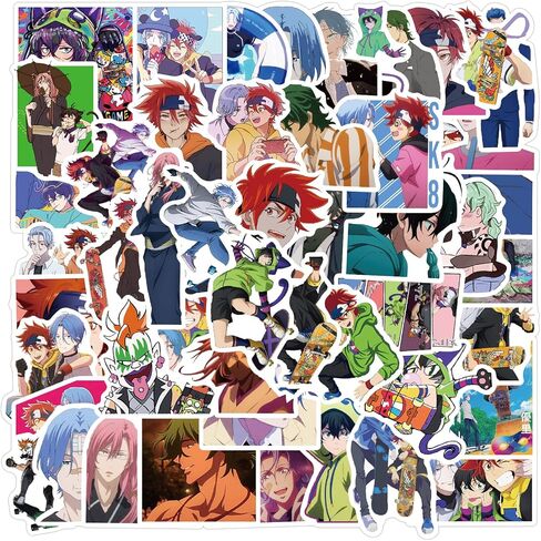 50PCS SK8 The Infinity Anime Mixed Stickers,Popular Classic Anime Stickers for Laptop Water Bottles Phone Case Notebook Decal in Kuwait