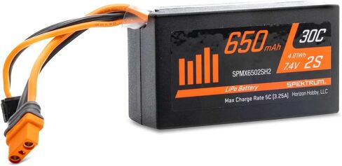 بطارية ليبو سبيكتروم 7.4 فولت 650 مللي أمبير 2S 30C: IC2، SPMX6502SH2 in Saudi Arabia