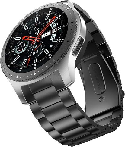 حزام معدني BaiHui متوافق مع ساعات Galaxy Watch 46 مم/Gear S3 Classic/Frontier Bands بدون فجوات سريعة الإصدار من الفولاذ المقاوم للصدأ لساعة Samsung Galaxy Watch 46 مم in Kuwait