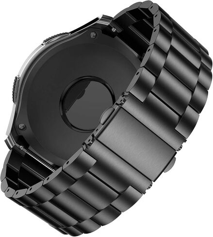 حزام معدني BaiHui متوافق مع ساعات Galaxy Watch 46 مم/Gear S3 Classic/Frontier Bands بدون فجوات سريعة الإصدار من الفولاذ المقاوم للصدأ لساعة Samsung Galaxy Watch 46 مم in Kuwait