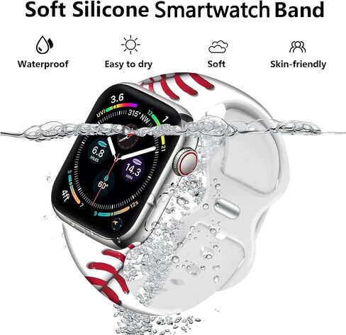 Holiday Watch Band Compatible For Watch 38mm 40mm 41mm for Women Men, Cute Sport Strap Smartwatch Replacement for Series 7 6 5 4 3 2 1 Unisex Gifts in Saudi Arabia
