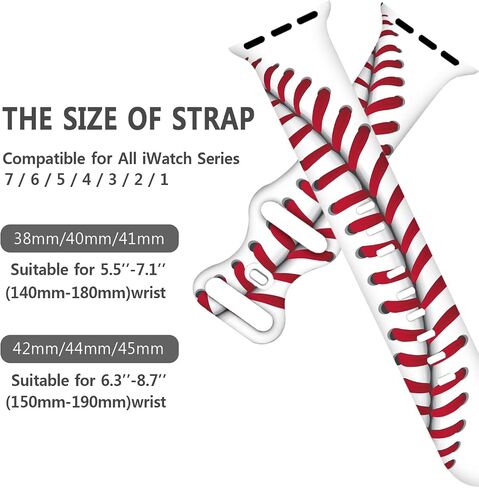 Holiday Watch Band Compatible For Watch 38mm 40mm 41mm for Women Men, Cute Sport Strap Smartwatch Replacement for Series 7 6 5 4 3 2 1 Unisex Gifts in Saudi Arabia
