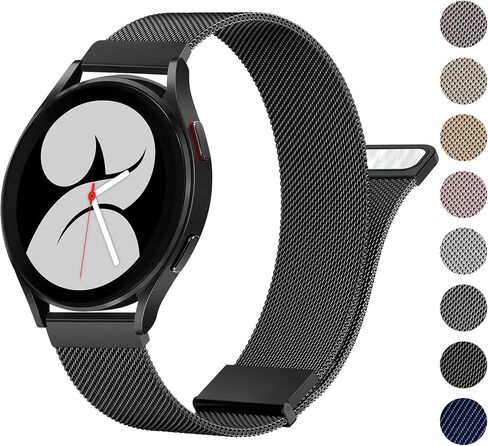 Meliya Metal Band Compatible with Samsung Galaxy Watch 7/6/5/4 Band 40mm 44mm, Galaxy Watch 4 Classic Bands 42mm 46mm, 20mm Stainless Steel Replacement Strap for Galaxy Watch 7/6/5/4 Band Women Men in Saudi Arabia