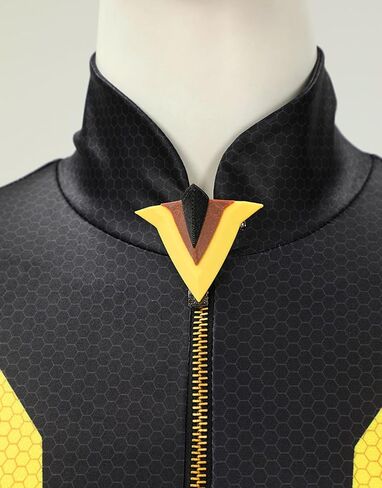 Women Miraculous Vesperia Cosplay Costume Zoé Lee Superhero Bodysuit Black And Yellow in Saudi Arabia