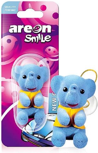 AREON ASB08 Smile Toy معطر هواء للسيارة المضحكة، سيارة جديدة (نمر أصفر) in Saudi Arabia