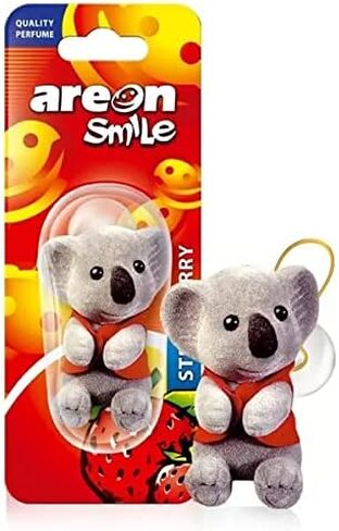 AREON ASB08 Smile Toy معطر هواء للسيارة المضحكة، سيارة جديدة (نمر أصفر) in Saudi Arabia