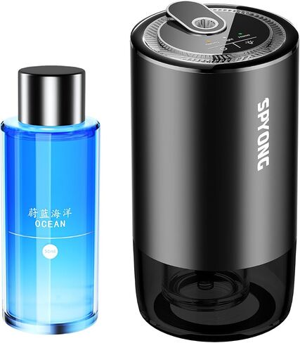 Smart Car Air Freshener, with Star Projector, Car Diffusers, Auto On/Off, Lasts 3-6 Months, Adjustable Concentration, Built-in Battery Car Diffusers for Essential Oils（Ocean） in Saudi Arabia