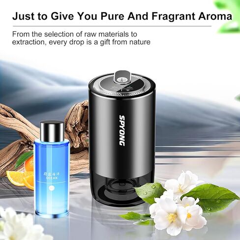 معطر هواء السيارة الذكية، مع جهاز عرض على شكل نجمة، ناشرات للسيارة، تشغيل/إيقاف تلقائي، يدوم من 3 إلى 6 أشهر، تركيز قابل للتعديل، ناشرات مدمجة للسيارة تعمل بالبطارية للزيوت العطرية (المحيط) in Kuwait