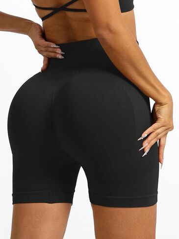 3.6" Women Seamless Workout High Waisted Scrunch Butt Lifting Gym Yoga Biker Booty Short Pants in Saudi Arabia
