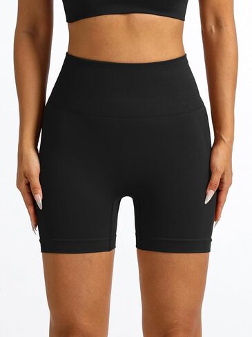 3.6" Women Seamless Workout High Waisted Scrunch Butt Lifting Gym Yoga Biker Booty Short Pants in Saudi Arabia