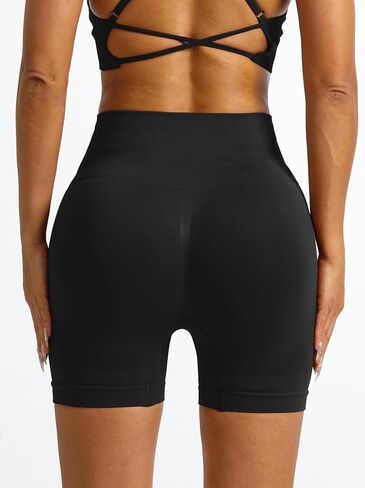 3.6" Women Seamless Workout High Waisted Scrunch Butt Lifting Gym Yoga Biker Booty Short Pants in Saudi Arabia