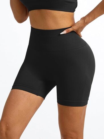 3.6" Women Seamless Workout High Waisted Scrunch Butt Lifting Gym Yoga Biker Booty Short Pants in Saudi Arabia