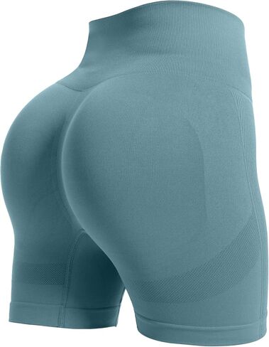 3.6" Women Seamless Workout High Waisted Scrunch Butt Lifting Gym Yoga Biker Booty Short Pants in Saudi Arabia