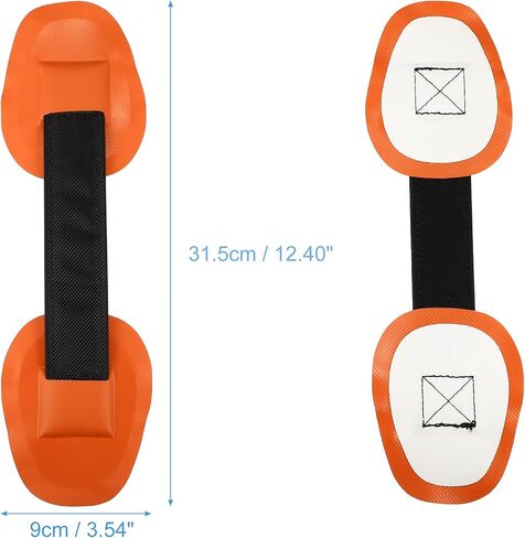 X AUTOHAUX 2 قطعة العالمي بولي كلوريد الفينيل حزام مقبض بقع تحمل المقبض ل مجداف مجلس قوارب قابلة للنفخ زورق مقعد حزام مقبض in Saudi Arabia