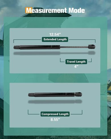 SCITOO Trunk Lift Supports Replacement Struts Gas Springs Shocks Fit For Chevrolet Impala 2006 2007 2008 Set of 2 in Saudi Arabia