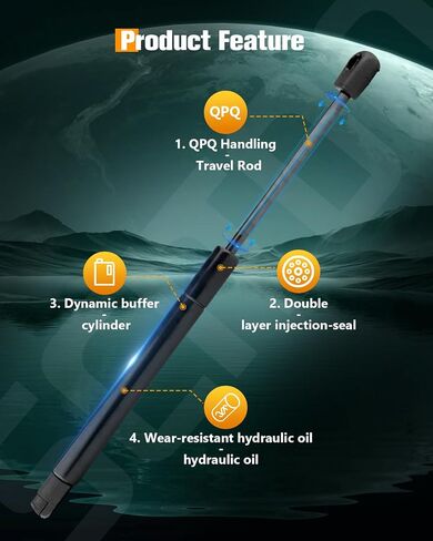 SCITOO Trunk Lift Supports Replacement Struts Gas Springs Shocks Fit For Chevrolet Impala 2006 2007 2008 Set of 2 in Saudi Arabia