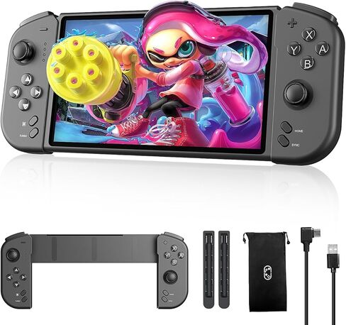 جهاز تحكم Boconna Switch، متوافق مع Switch/OLED، بديل وحدة تحكم Switch Pro من قطعة واحدة لـ Joycon، وحدة تحكم Swtich للاعبين الكبار المحمولة in Kuwait