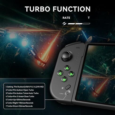 جهاز تحكم Boconna Switch، متوافق مع Switch/OLED، بديل وحدة تحكم Switch Pro من قطعة واحدة لـ Joycon، وحدة تحكم Swtich للاعبين الكبار المحمولة in Kuwait