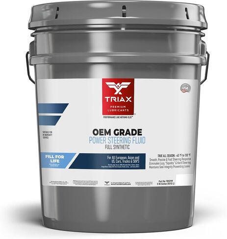 سائل توجيه الطاقة PSF من TRIAX OEM، اصطناعي، عالمي، تدفق بارد من الدرجة القطبية الشمالية -50، يناسب معظم السيارات الآسيوية والولايات المتحدة والأوروبية، اصطناعي بالكامل مع استرات، أوسع تطبيق للمواصفات (1 كوارت) in Saudi Arabia