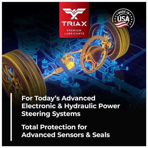 سائل توجيه الطاقة PSF من TRIAX OEM، اصطناعي، عالمي، تدفق بارد من الدرجة القطبية الشمالية -50، يناسب معظم السيارات الآسيوية والولايات المتحدة والأوروبية، اصطناعي بالكامل مع استرات، أوسع تطبيق للمواصفات (1 كوارت) in Saudi Arabia