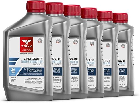 سائل توجيه الطاقة PSF من TRIAX OEM، اصطناعي، عالمي، تدفق بارد من الدرجة القطبية الشمالية -50، يناسب معظم السيارات الآسيوية والولايات المتحدة والأوروبية، اصطناعي بالكامل مع استرات، أوسع تطبيق للمواصفات (1 كوارت) in Saudi Arabia