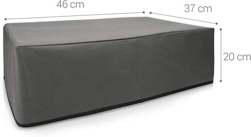 kwmobile Dust Cover Compatible with Canon Pixma TS9550 / G6050 / TR7550 / TR8550 - Printer Case - Fabric Protector Cover - Dark Grey in Saudi Arabia
