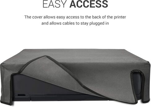 kwmobile Dust Cover Compatible with Canon Pixma TS9550 / G6050 / TR7550 / TR8550 - Printer Case - Fabric Protector Cover - Dark Grey in Saudi Arabia