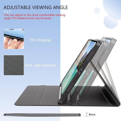 Backlit Keyboard Case with Touchpad for iPad Pro 11 2020/2018, Bluetooth Detachable Keyboard for iPad Pro 11 2rd Generation / 1st Generation US Layout with Protective Case, Black in Saudi Arabia