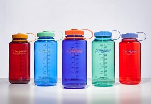 Nalgene Water Bottle - Lightweight Sustain Tritan BPA-Free Shatterproof Bottle for Backpacking, Hiking, Gym, 32 OZ, Wide Mouth, Marmalade Orange in Saudi Arabia