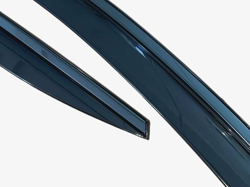 Vesul Compatible with Kia Sportage 2023 2024 LX EX SX Prestige X-Pro X-Line Rain Guard Window Visor Window Wind Deflector Shield Cover Vent Visor with Black 304 Stainless Steel Trim Outside Mount Type in Saudi Arabia