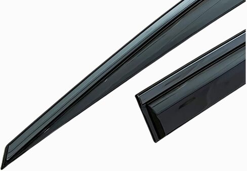 Vesul Compatible with Kia Sportage 2023 2024 LX EX SX Prestige X-Pro X-Line Rain Guard Window Visor Window Wind Deflector Shield Cover Vent Visor with Black 304 Stainless Steel Trim Outside Mount Type in Saudi Arabia