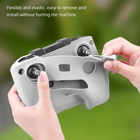 BTG RC-N1 N2 N3 Silicone Sleeve Protective Cover Case for DJI NEO/Mavic Air 3S Air 3/Mini 4K/Mavic 3/Mini 4 3 Pro Remote Controller Accessories(Black) in Saudi Arabia