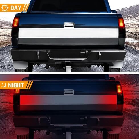 Youxmoto LED Tail Lights + 3rd Brake Light Fits for Ram 1500 1994-2001, Ram 2500 3500 1994-2002, Chrome Housing Clear Lens in Saudi Arabia