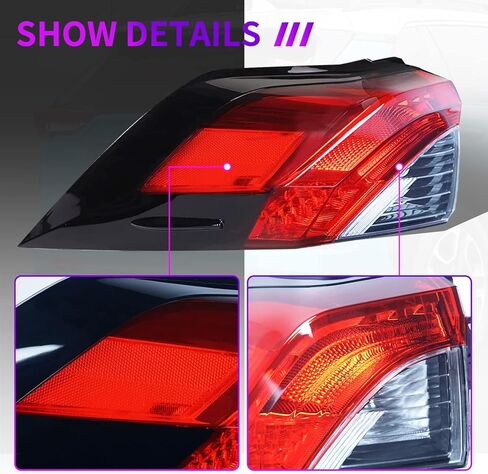 Archaic Tail Light Assembly for Toyota RAV4 2019 2020 2021 2022, Right Passenger Side Rear Break Lamp in Kuwait