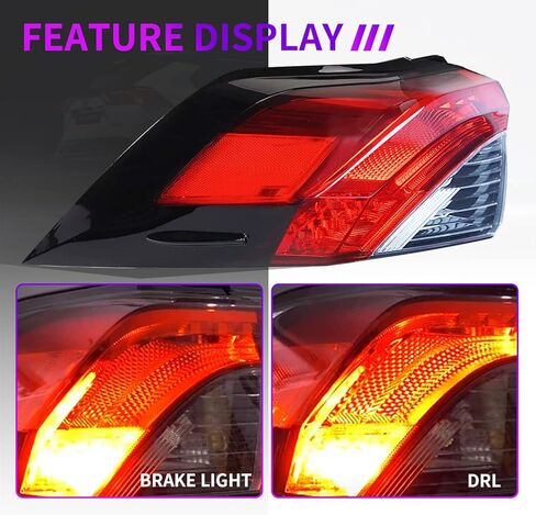 Archaic Tail Light Assembly for Toyota RAV4 2019 2020 2021 2022, Right Passenger Side Rear Break Lamp in Kuwait