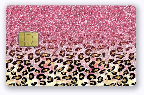Small Chip Credit Card Stickers Slim Waterproof Anti-Wrinkling Removable Vinyl Decals Debit Card Skin Cover in Saudi Arabia