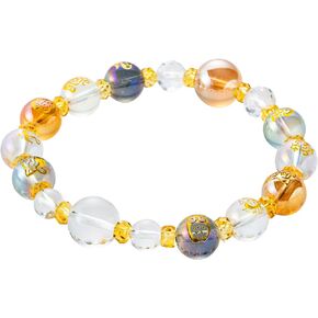 MADE IN JAPAN Feng Shui 9 star ki bracelet for prosperity Japanese Auspicious design 6-8 inches stretch rubber band unisex