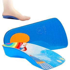 Arch Support Insole for Kids Shoes, 3/4 Orthotic Shoes Inserts for Children’s Heel Pain, Flat Feet, Plantar Fasciitis, Pronation