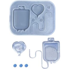 LIANXUE Nurse Theme Silicone Mold Crystal Epoxy Shaker Filler Silicone Molds Resin Fillings Mould Quicksand Resin Mold Clear Silicone