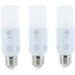 GE Lighting 79369 LED Bright Stik 10-watt (60-Watt Replacement), 760-Lumen Light Bulb with Medium Base, Daylight, 1 Box (3 Bulbs Total)