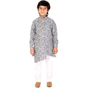 Boy's Jacquard Ethnic Wear Kurta Pajama Set For Kids//Traditional wear (151)