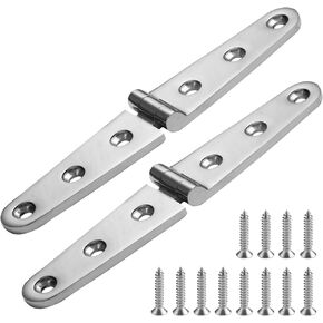 Stainless Steel Boat Hinges, Marine Grade Boat Hatch Hinge, Heavy Duty Strap Hinge Marine Hinge,Boat Butt Door Cabinet Hinges