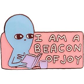 Zen Monkey Studios X Strange Planet: I Am A Beacon Of Joy - Collectible Enamel Pin