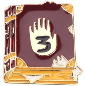 Gravity Journal 3 Six Fingered Hand Falls Cartoon Animated TV Show 1.3" Enamel Pin Badge