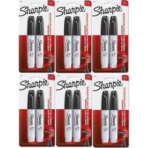 SHARPIE BLACK CHISEL MARKER SET (2 PER SET)