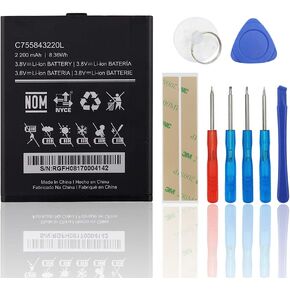 Replacement Battery Compatible with C755843220L BLU Studio G2 S010Q S010 & BLU Studio G HD LTE S0250UU with Toolkit
