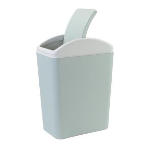 Bringer 4.5 Gallon Kitchen Garbage Can with Swing Lid, Plastic Swing Top Trash Can, Gray