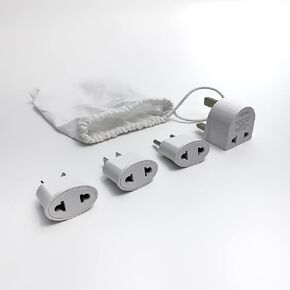 NemaTech Universal Worldwide Travel Adapter (4 Piece Kit w/Carrying Case)